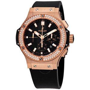 Cheap Fake Hublot Big Bang 18kt Rose Gold Automatic Chronograph Diamond Men's Watch 301PX1180RX1104