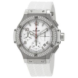 Cheap Fake Hublot Big Bang Automatic Chronograph White Dial White Rubber unisex Watch 342SE230RW114