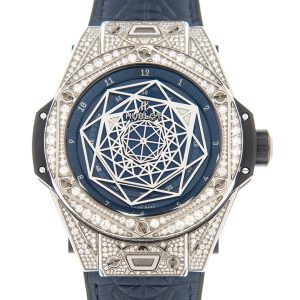 Cheap Fake Hublot Big Bang Automatic Diamond Blue Dial Unisex Watch 415.NX.7179.VR.1704.MXM18