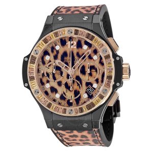 Cheap Fake Hublot Big Bang Chronograph Leopard Dial Unisex Watch 341.cp.7610.nr.1976