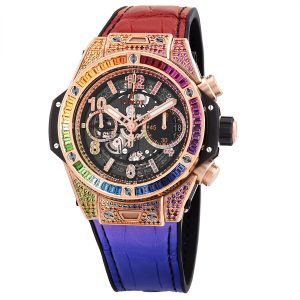 Cheap Fake Hublot Big Bang Unico King Gold Rainbow Automatic Men's Watch 441.OX.9910.LR.0999