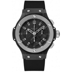 Cheap Fake Hublot Black Dial Rubber Automatic Men's Watch 301.CK.1140.RX
