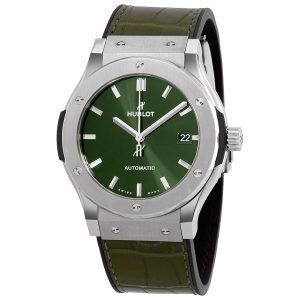 Cheap Fake Hublot Classic Fusion Automatic Green Dial Men's Watch 511.NX.8970.LR