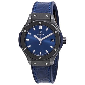 Cheap Fake Hublot Classic Fusion Blue Dial Ladies Watch 581.CM.7170.LR