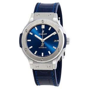 Cheap Fake Hublot Classic Fusion Automatic Blue Sunray Dial Titanium 38mm Men's Watch 565.NX.7170.LR