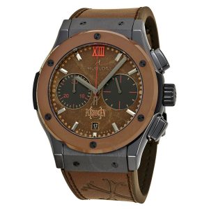 Cheap Fake Hublot Classic Fusion Forbidden Chronograph Automatic Tobacco Dial Men's Watch 521CC0589VROPX14