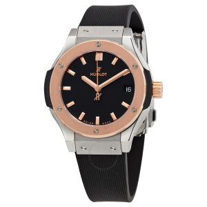 Cheap Fake Hublot Classic Fusion Mat Black Dial Ladies Watch 581.NO.1181.RX