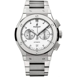 Cheap Fake Hublot Classic Fusion Silver Dial Automatic Men's Chronograph Watch 541.NX.2611.NX