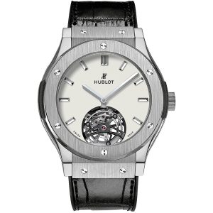 Cheap Fake Hublot Classic Fusion Tourbillon 45mm Dial White Men's Watch 505.NX.2610.LR