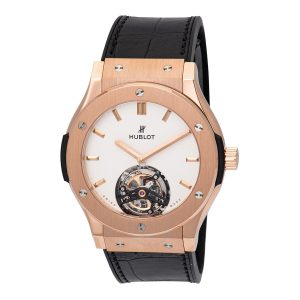 Cheap Fake Hublot Classic Fusion Tourbillon 45mm Dial White Men's Luxury Watch 505.OX.2610.LR
