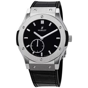 Cheap Fake Hublot Classic Fusion Ultra Thin Titanium Automatic Black Dial Men's Watch 545.NX.1270.LR