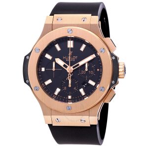 Cheap Fake Pre-owned Hublot Big Bang Chronograph Black Dial Men's Watch 301.PX.1180.RX