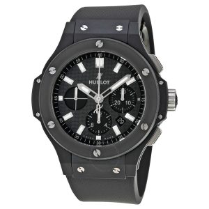 Cheap Fake Pre-owned Hublot Big Bang Black Magic Chronograph Carbon Fiber Dial Men's Watch 301.CI.1770.RX