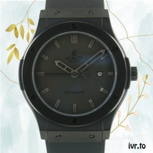 Hublot Classic Fusion Men's 44mm 511.CM.1770.RX Ceramic bezel Black Dial