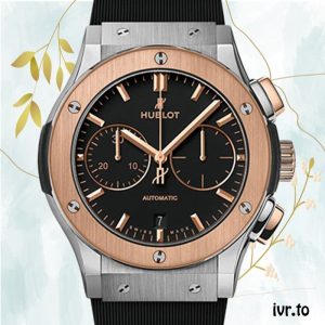 Hublot Classic Fusion 45mm Men's 521.NO.1181.RX Rubber Band Quartz