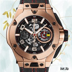 Hublot Big Bang 44mm Men 402.OX.0138.WR Rubber Band Rose Gold-tone