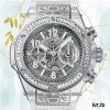 Hublot Big Bang Men's 411.JX.4802.RT.1904 45mm Diamond Bezel