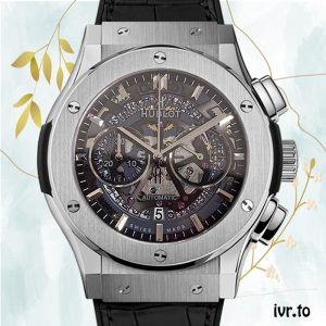 Hublot Tourbillon Skeleton Titanium 45mm 506.NX.0170.LR Men Leather Strap Hand Wind/Quartz