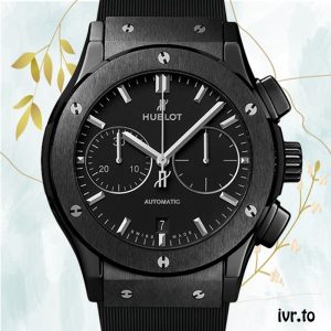 Hublot Classic Fusion 42mm 521.CM.1171.RX Men's Black-tone Rubber Band