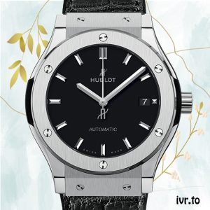 Hublot Classic Fusion 43mm/42mm/45mm Men's 511.NX.1171.LR/542.NX.1171.LR Silver-tone Black Dial