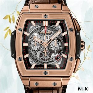 Hublot Spirit Of Big Bang 601.OX.0183.LR 44mm Men Leather Strap Stainless Steel