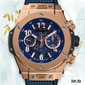 Hublot Big Bang 44mm Men 411.OX.5189.RX Rubber Band Rose Gold-tone