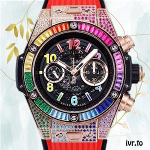 Hublot Big Bang 44mm Men 421.OX.1118.LR.0999-002 Rubber Band Black Skeleton Dial