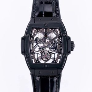 Hulot Tourbillon Skeleton Titanium Watches IVR079