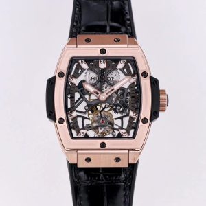 Hulot Tourbillon Skeleton Titanium Watches IVR080