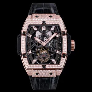 Hulot Tourbillon Skeleton Titanium Watches IVR082