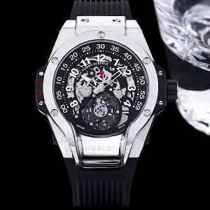 Hulot Tourbillon Skeleton Titanium Watches IVR085