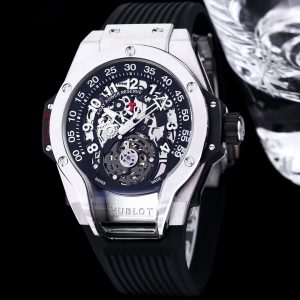 Hulot Tourbillon Skeleton Titanium Watches IVR086