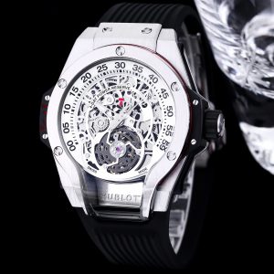 Hulot Tourbillon Skeleton Titanium Watches IVR088
