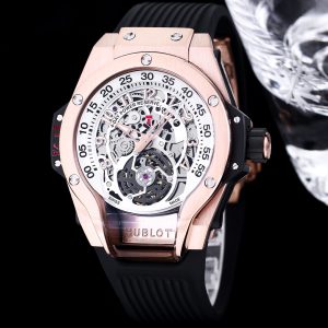 Hulot Tourbillon Skeleton Titanium Watches IVR090