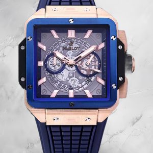 HUBLOT SQUARE BIG BANG Replica KIT 42mm Blue Bezel Watch