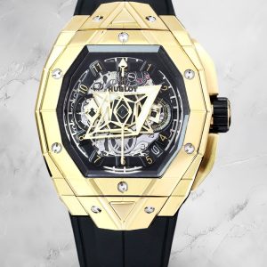 Hublot Big Bang Replica Sang Bleu II Magic Gold Case Watch