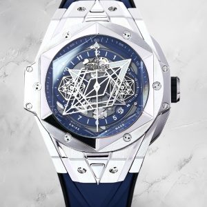 Hublot Big Bang Replica Sang Bleu II Tattoo 418.NX.5107.RX.MXM20 45mm Blue Dial Watch