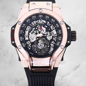 Hublot MP-13 Replica 44mm Bi-Axial Tourbillon and Bi-Retrograde Complication Watch
