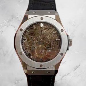 Hublot Classic Fusion Replica Tourbillon 42mm Fully Skeleton Stainless Steel Watch