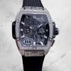 Hublot Spirit Of Big Bang Replica 642.NX.0170.RX.1704 42mm Silver Diamond Watch