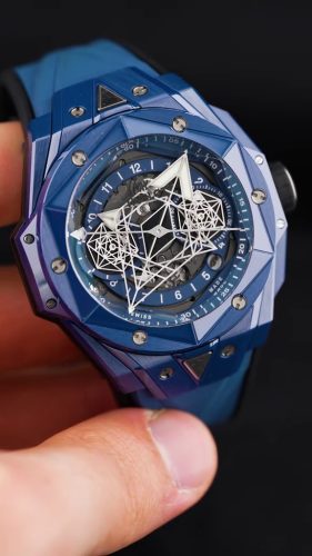 Hublot Big Bang Replica Sang Bleu II 418.EX.5107.RX.MXM21 Blue Ceramic Watch photo review