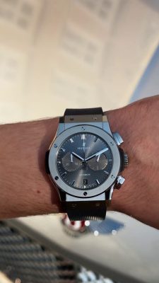 Cheap Fake Hublot Classic Fusion Chronograph Automatic Black Dial Men's Watch 541.NX.1170.LR photo review