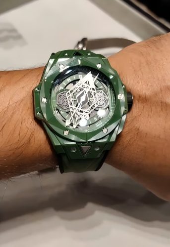 Hublot Big Bang Replica Unico 418.GX.5207.RX.MXM22 45mm Green Ceramic Watch photo review