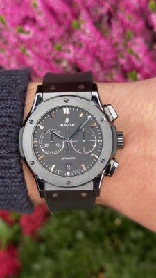 Hublot Classic Fusion 42mm 521.CM.1171.RX Men's Black-tone Rubber Band photo review