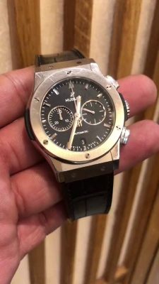 Hublot Classic Fusion Men's 521.NX.1171.LR 42mm Silver-tone Leather Strap photo review