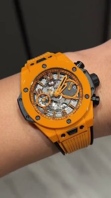 Hublot Big Bang Replica Unico 42mm Polished Orange Ceramic Watch photo review