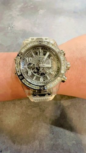 Hublot Big Bang Men's 411.JX.4802.RT.1904 45mm Diamond Bezel photo review
