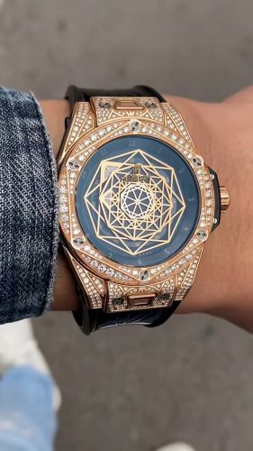Hublot Big Bang 45mm 415.OX.1118.VR.1704.MXM17 Men Stainless Steel Rose Gold-tone photo review