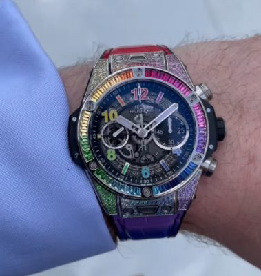 Hublot Big Bang 421.NX.1117.LR.0999 Men 44mm Diamond Bezel photo review