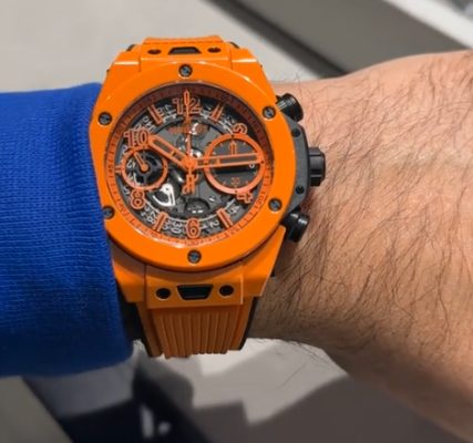 Hublot Big Bang Replica Unico 42mm Polished Orange Ceramic Watch photo review